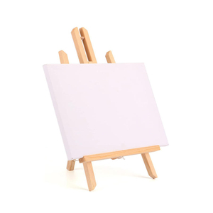 Petit chevalet d'exposition en bois pliable pour l'<span class=keywords><strong>art</strong></span>, l'artisanat, les mariages et les événements, avec logo gravé personnalisé, service OEM - Product Image 1