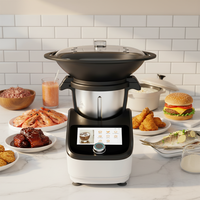 Robot de cuisine complet avec tous les accessoires, nouveau modèle 2025, écran TFT 7 pouces, Wifi, machine de cuisson KM02001