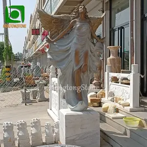 Famous Western Style Bronze Angel Statue Metal Figure Sculpture