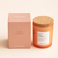 Groothandel Moderne Handgegoten Natuurlijke Biologische Geurende Kaarsen 100% Etherische Oliën Glazen Pot Sojawas Papaya Geur Decoratief Cadeau
