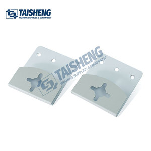 Colgador de gancho en J plano de metal blanco para paredes de exhibición, sujetador de cartelera con ancho interior de 8mm - Product Image 1