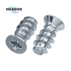 Tornillos Euro de Cabeza Plana Pozi con Punta B, Métricos/Pulgadas, de Hierro, para Uso Industrial - Product Image 1