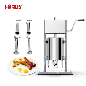 HORUS 3L 15L Manual Stainless Steel Sausage Stuffer Sausage Making Machine Price Sausages Making Machine Filler