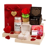 Set Hadiah Mewah Hari Valentine Lunaire 2026 dengan Kalung Spa Mawar & Kotak Musik-Hadiah Romantis yang Dipersonalisasi untuk Wanita