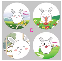 Film laminé de taille personnalisée en plastique opp pet pe cup rouleau de film d'étanchéité Baymax snow man film scellant