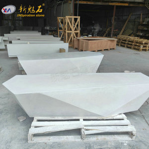 New Stone Building Materials Precast <b>Cement</b> Bench XMS006 High Performance Concrete Municipal Park Garden Chair - Product Image 3