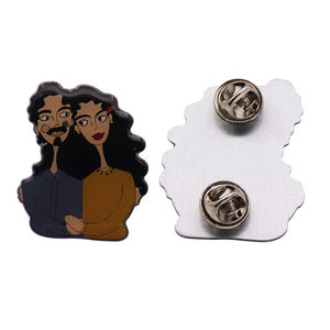 Cute Portrait Lovers Metal Epoxy Lapel <b>Pin</b> Cartoon <b>Brooch</b> <b>Pin</b> Offset Printing Badges for Clothing Bags Accessories Lapel <b>Pin</b> - Product Image 1