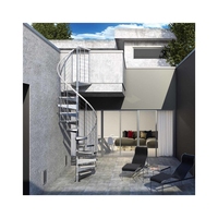 Escalier flottant moderne de luxe PRIMA avec poutre en acier au carbone pour maison et appartement