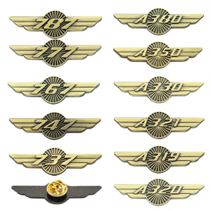 批发镀银锌合金天使主题航空机翼，适用于波音717、737、747、757、777、787飞机 - Product Image 4