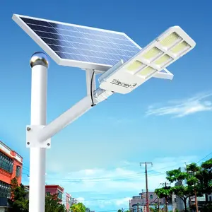 Açık 200W 250W 300W 400W 500W Lampadaire Garden bahçe bölünmüş fener direği Led güneş enerjili sokak işık ünitesi aydınlatma