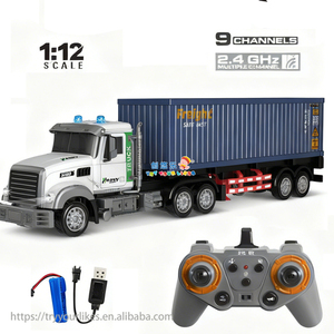 Modelo de Caminhão Contêiner RC em Escala 1:12 com Controle Remoto 9Ch 2.4G com Luzes e Música - Product Image 2