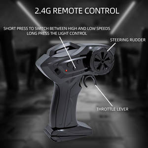 Mobil RC Mini Drift FQD23/25 15Km/jam 1/64 4WD Model Balap 2.4Ghz 4CH Remote Control Lampu Kabel USB Mainan Logam Hadiah Anak - Product Image 4