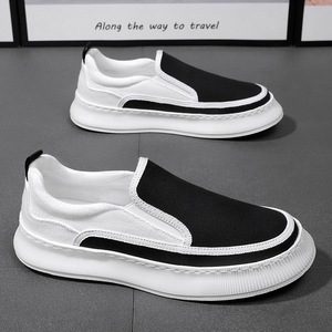 Nueva Llegada 2026 Zapatillas Casuales de Lona para Hombre, Estilo Slip-On, Suela Gruesa, Resistentes al Desgaste, Zapatos para Caminar - Product Image 2
