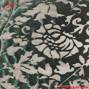 फैशन burnout के रेशम मखमल पुष्प मुद्रित मखमल कपड़े - Product Image 6