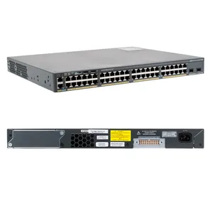 새로운 오리지널 2960X 48 포트 네트워크 스위치 2x10G SFP + LAN 베이스 WS-C2960X-48TD-L