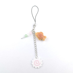 Porte-clés et breloques mignonnes pour téléphone et sac, thème cuisine de rue japonaise (gâteau de poisson), accessoires, cadeau pour amis - Product Image 5