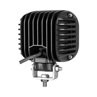 Lampe de travail pour tracteur E-Mark 90W 9 LED carrée, montage pivotant, robuste, 12V, avec connecteur Deutsch intégré