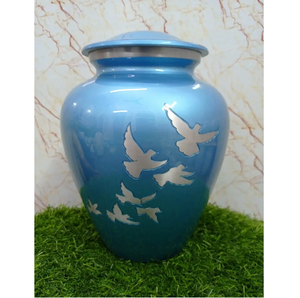 Urnas de cremación de latón de aluminio grandes de alta artesanía más vendidas, urnas de Metal americanas de calidad para adultos, suministros funerarios - Product Image 4