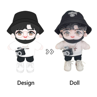 Poupée en tissu de coton personnalisée avec accessoires détachables, tailles personnalisées pour les thèmes de la mode, des jeux et de l'anime