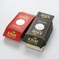 Boîte à savon de luxe en gros, emballage alimentaire pour macarons, desserts, bonbons, papier marbré, carton avec fenêtre et sac en papier