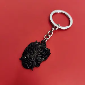 Porte-clés en métal en alliage de zinc avec logo personnalisé Porte-clés en émail doux 3D
