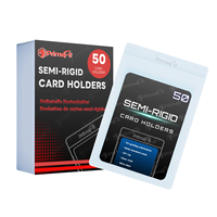 Étui de protection pour cartes à collectionner en PVC transparent avec fermeture à clip, personnalisable avec logo Prime Fit