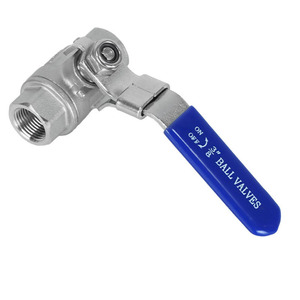 บอลวาล์ว 1/2 นิ้ว เกลียว NPT แบบ 2 ชิ้น พร้อมมือจับล็อค สำหรับงานประปา - Product Image 3
