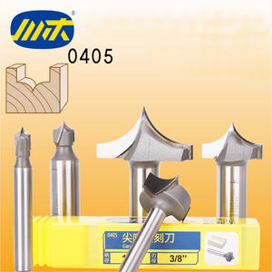 Chuanmu outil de coupe professionnel pour le travail du bois couteau de forme de perceuse droite avec des mèches de routeur solides <span class=keywords><strong>à</strong></span> <span class=keywords><strong>bec</strong></span> pointu pour la gravure - Product Image 3