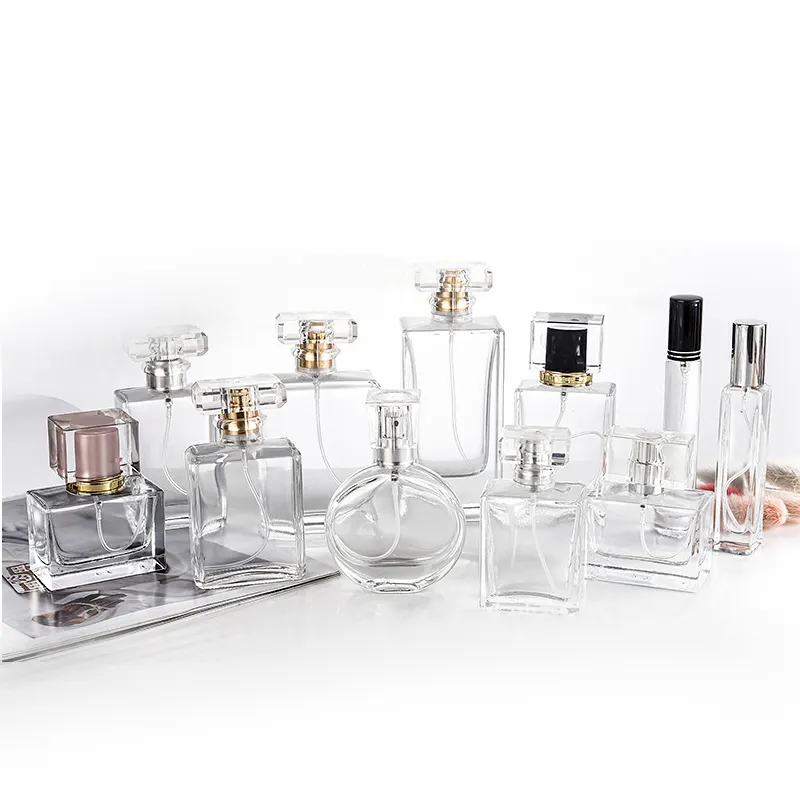 Stock 15ml 30ml perfume bottle glass multi-specification transparent spray glass perfume bottle