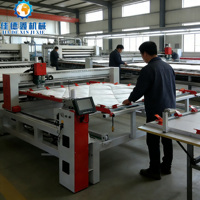 Máquina de Acolchado de Una Sola Aguja con Mesa de Trabajo Grande de 2800 mm para Procesamiento de Edredones en Grandes Cantidades