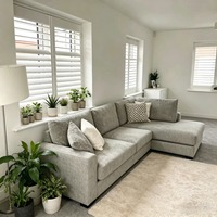 Volets en bois réglables de haute qualité, peints en blanc, intégrés, écologiques, bloquant les UV, pour l'intérieur