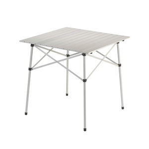 Mesa Plegable Blanca para Exteriores, Ultracompacta, de Aluminio y Acero Inoxidable, para Camping - Product Image 1