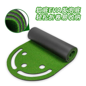 Tapete de golf para practicar, 330x100cm, césped artificial para interiores con 6 hoyos y accesorios para entrenamiento - Product Image 4