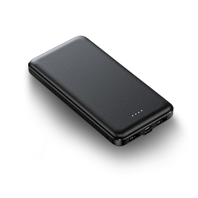 Portable Black Charger External Battery Pack Power Banks Output for Smartphone Tablet