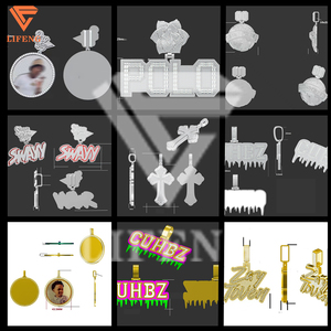 Nueva Cadena Clásica Personalizada Estilo Hip Hop de Plata 925 con Dije de Letras y Moissanita VVS, Joyería Punk Rock - Product Image 2