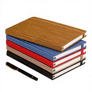 Carnet A5 en bois tendre, couverture rigide, élastique, haute qualité, nouveau design, agenda, logo personnalisé pour entreprise, cadeaux d'affaires - Product Image 1