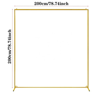 Nouvel arc <span class=keywords><strong>rectangulaire</strong></span> de mariage et accessoires de <span class=keywords><strong>ballon</strong></span> de cadre en fer rond décoration de fête avec pôle unique pour mariages et événements - Product Image 2