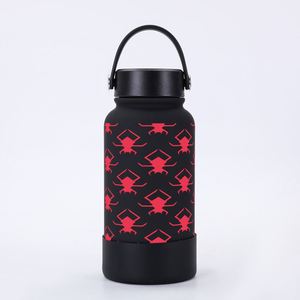 Flacon à vide isolé à double paroi en acier inoxydable de 650ml avec logo personnalisé Bouteilles d'eau de sport à revêtement de poudre - Product Image 3