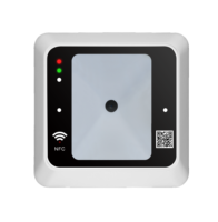 Lecteur de carte QR NFC 13.56MHz approuvé par RFID avec interface USB Wiegand RS485 lecteur de carte combiné QR RFID monté intégré