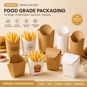Caja para Papas Fritas Personalizada, con Frente Alto, <span class=keywords><strong>de</strong></span> Cartón Compostable, para Entrega <span class=keywords><strong>de</strong></span> Alimentos, con Logotipo Personalizado, Venta al por Mayor para <span class=keywords><strong>Pedidos</strong></span> <span class=keywords><strong>de</strong></span> Entrega y <span class=keywords><strong>Comida</strong></span> para Llevar - Product Image 4
