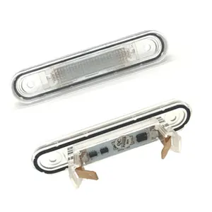 Para Mercedes Benz W124 W201 W202, accesorios para automóviles, estilo de coche, lámpara de luz LED para matrícula