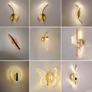 Lampada <span class=keywords><strong>da</strong></span> <span class=keywords><strong>parete</strong></span> a <span class=keywords><strong>Led</strong></span> di lusso in cristallo di lusso Hotel Villa, - Product Image 2