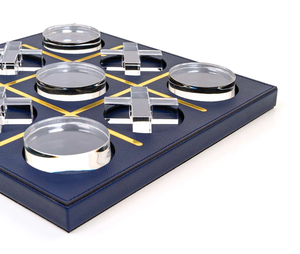 Juego de Tic-Tac-Toe Personalizado de Lujo, Juego de Ajedrez XO de Acrílico, <span class=keywords><strong>Giiker</strong></span> Tic Tac Toe con Tablero de Cuero PU - Product Image 3