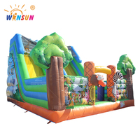 WINSUN Animaux de la jungle gonflables en PVC éducatifs pour parcs de trampolines et centres commerciaux - Utilisation publique en extérieur