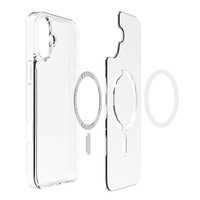 Coques de téléphone magnétiques transparentes pour 17 Pro, avec dos détachable et remplaçable, cadre en TPU antichoc intégral
