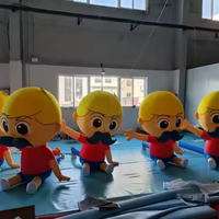 Modèle de dessin animé de décoration d'homme de lego gonflable de la publicité à vendre