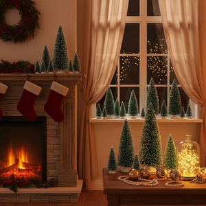 SANWEI Nuevo Árbol de Navidad <span class=keywords><strong>Artificial</strong></span> Pequeño de Mesa para Crear Ambiente Navideño Adornos - Product Image 6