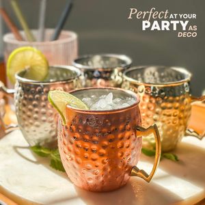 Jarra de cerveza de grado alimenticio de alta calidad Copper Canecas De Cobre Moscow Mule Mug con asa - Product Image 1