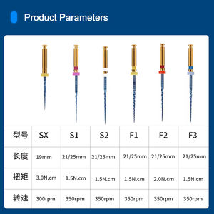 歯科用ロータリースーパーカナルルートゴールデンファイル 歯科ラボNITIエンドドンティックプロテーパー 医療クリニック歯科医エンジン用 - Product Image 4