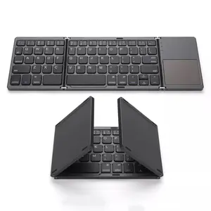 Preço de fábrica barato b033 mini dobrável bt sem fio teclado dobrável portátil